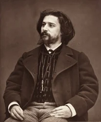 Alphonse Daudet ranskalainen kirjailija, 1849-1897, n. 1876.