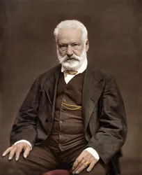 Victor Hugon (1802-1885), ranskalaisen kirjailijan ja runoilijan, muotokuva, väritetty Etienne Carjat