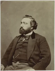 Ranskan pääministerin Léon Gambettan muotokuva 1838-1882.