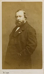 Taiteilija Constant Troyonin muotokuva 1810-1865, 1860-luvun alku.