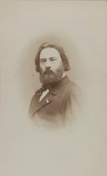 Pianisti ja säveltäjä Émile Prudentin muotokuva 1817-1863, noin 1860.