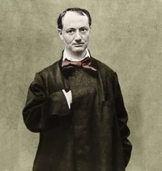 Runoilija Charles Baudelairen (1821-1867) muotokuva.