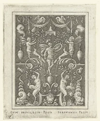 Mart Decoracions superficials amb figures de déus emmarcades per grotescos (versió posterior) (títol de la sèrie) acabat