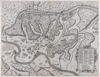 Rooman loiston peili: Muinainen Rooma ja sen kukkulat, lännestä, 1573, 1573.