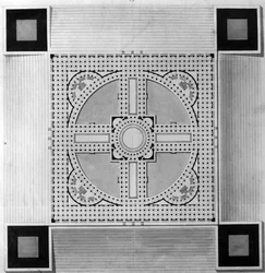 Kunnallispalatsin kartta - E.L. Boullée.
