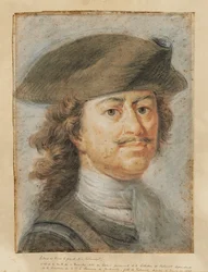 Keisari Pietari I Suuren muotokuva 1672-1725.