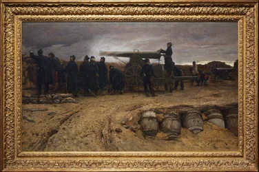 Ranskalainen raskas tykistö Pariisin piirityksessä, 1872
