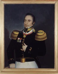 Bouenos-Ayresin vallankumoukseen 25. toukokuuta 1810 osallistuneen Andre Hipolito (Hyppolite) Bouchardin muotokuva, Etienne Prosper Berne-Bellecour (tai Bernet-Bellecour: 1838 - 1910)