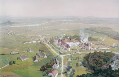 Ranskan armeija valloitti Chateau de Mondementin takaisin 9. syyskuuta 1914 Marnen ensimmäisen taistelun aikana 1915