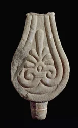 Etruskien sivilisaatio: Fiesolen kivitavara Sesto Fiorentinosta Italiasta. 550-500 eaa. Firenze, arkeologinen museo