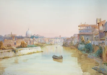 Näkymä Teverelle Ponte Sistolta