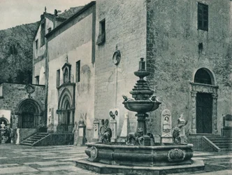 Julkinen suihkulähde, Palermo, Sisilia, Italia, 1927