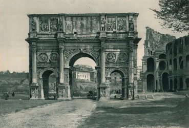 Konstantinuksen kaari, Rooma, Italia, 1927
