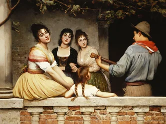 Parvekkeella, 1893