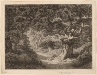 Fontainebleaun Kaarle Suuren metsä, 1861.