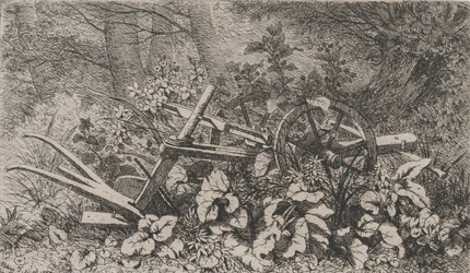Aura ja takiaiskasveja, 1858.