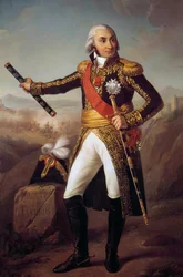 Jean Baptiste, kreivi Jourdan, Imperiumin marsalkka vuonna 1804 (1762-1833) täyspitkä muotokuva Eugene Louis Charpentier (1811-1890) maalaus 1856, 2,15 x 1,4 m.