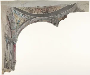 Suunnitelma lavastukselle Pariisin oopperassa, 1830-90.