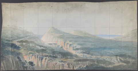 Suunnittelu lavastoon Pariisin oopperassa, 1830-90.
