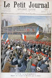 Ranskan joukot lähdössä Kiinaan, 1900