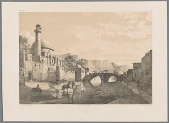 Saheb-ol Amr -moskeija Tabrizissa Tabriz (otsikko objektissa) Persialaiset maisemat (sarjan nimi) Perse modern (sarjan nimi)