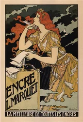 Encre L. Marquet -juliste, 1892