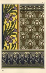 Iris eri kuvioita