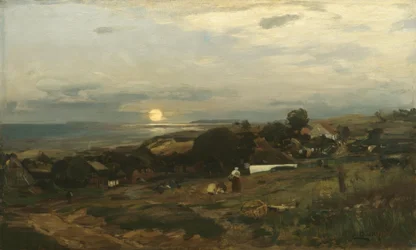 E. Dücker, auringonlasku