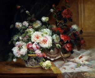 Pot de Roses. Eugene Henri Cauchois