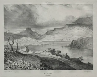 Auvergne: Lake of Aidat, Auvergne, 1831.