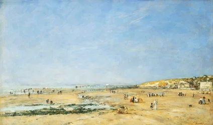 Trouville, yleinen näkymä rannalle; Trouville, yleinen näkymä rannalle, 1890