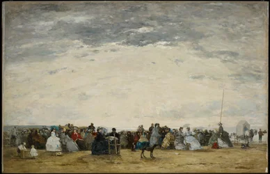 Lomailijat Trouvillen rannalla