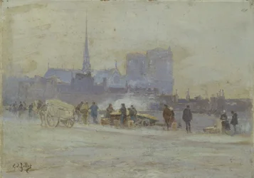 Notre-Dame, näkymä Quai de l
