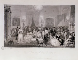 Sosiaalinen ilta Orleansin herttua (Ferdinand-Philippe tai Ferdinand Philippe d
