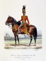 Kuninkaan kaartin kevyet hevoset, Maréchal-des-Logis de 1er Classe, 1814-15