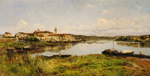 Näkymä Sesto Circalendelle, n. 1885 (öljy kankaalle)