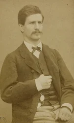 Muotokuva Rossel Louis, (tunnettu nimellä Randal), (1844-1871), (upseeri, kommuunin jäsen, ammuttiin)