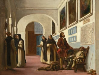 Christopher Columbus ja hänen poikansa La Rábidassa