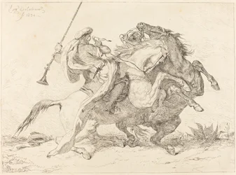 Maurilaisten ratsumiesten kohtaaminen, 1834.