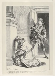 Hamlet yrittää tappaa kuningas, 1834-43, 1834-43.