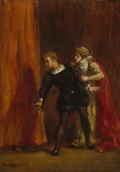 Hamlet ja hänen äitinsä, 1849.