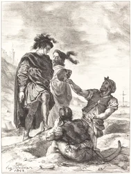 Hamlet ja Horatio ennen haudankaivajia (V näytös, kohtaus I)