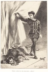 Hamlet ja Poloniuksen ruumis (näytös III, kohtaus IV)