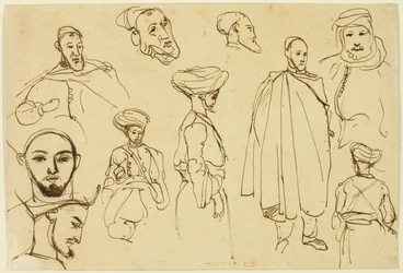 Luonnoksia algerialaisista miehistä