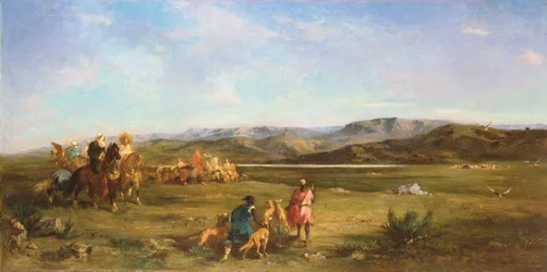 Gasellinmetsästys Chott el-Hodnassa, 1856