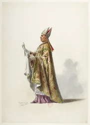 Btv1b84558104 08 - Saint-Saëns - Henrik VIII - Maquettes de costumes - Lacoste - 8. puku