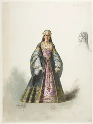 Btv1b84558104 61 - Saint-Saëns - Henrik VIII - Maquettes de costumes - Lacoste - 61. Catherine