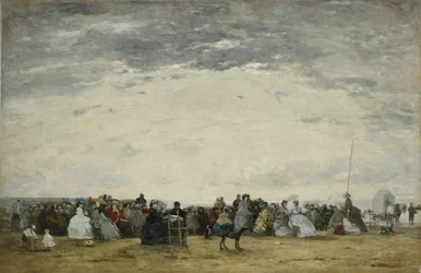 Lomailijat Trouvillen rannalla