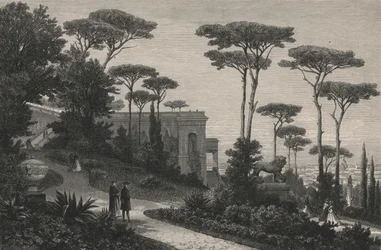 Le Monte-Pincio A Rome (kaiverrus)