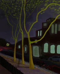 11th Street At Night, 2016 (käsin piirretty iPadilla Apple-kynällä).